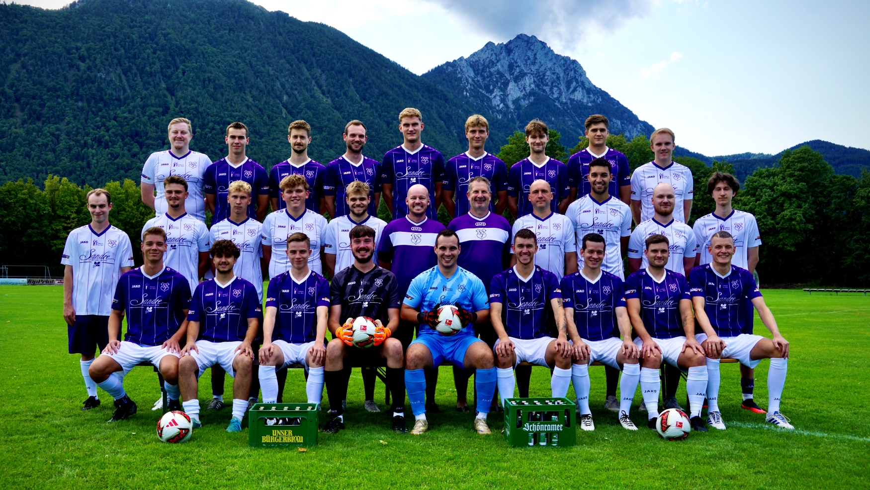 Die Herrenmannschaft des ASV Piding